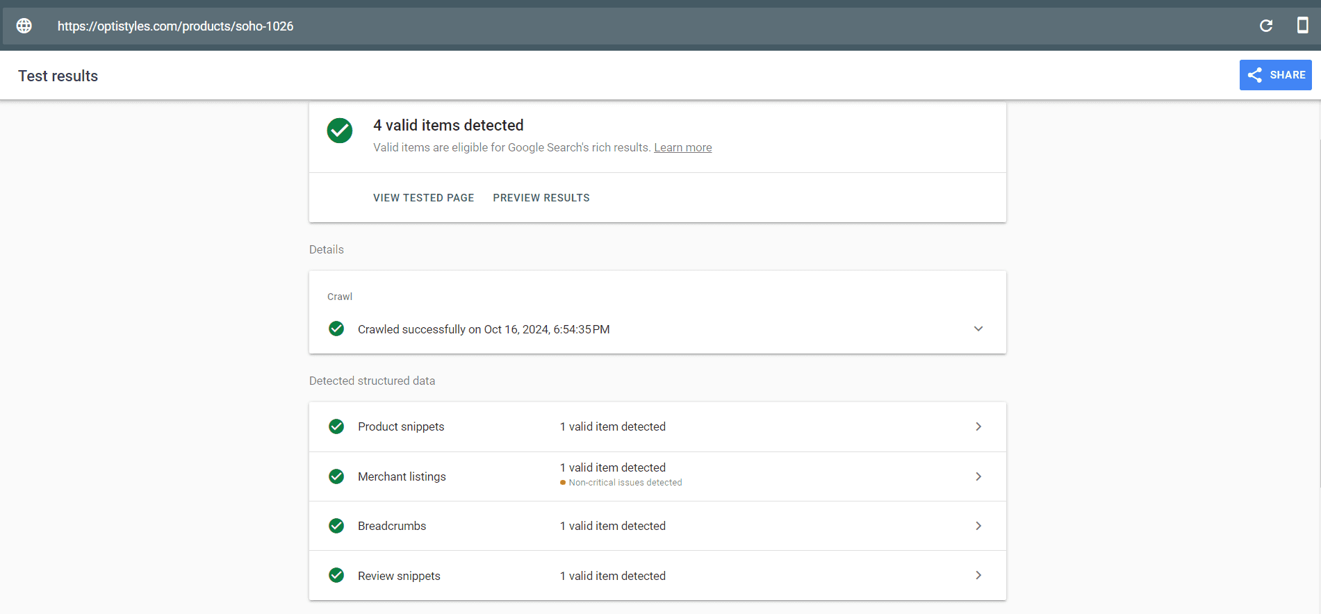 optistyles schema markup