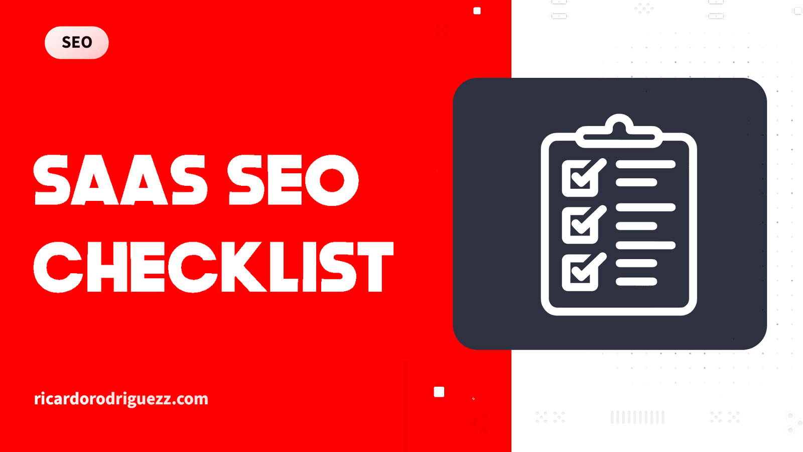 saas seo checklist